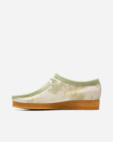 clarks originals woman wallabee floral green
