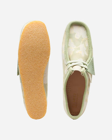 clarks originals woman wallabee floral green