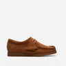 clarks woman wallabee cola suede
