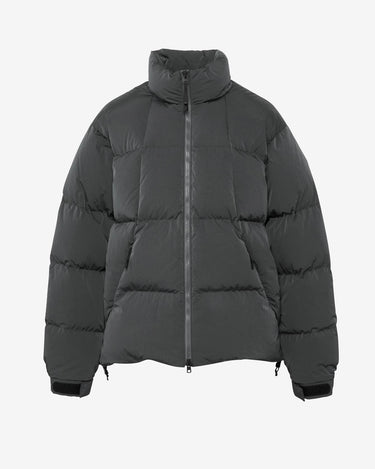 goldwin Dope Dyed Ripple Nylon Down Jacket Dark Charcoal