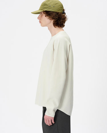 goldwin WF Light L/S Thermal Tee Ivory