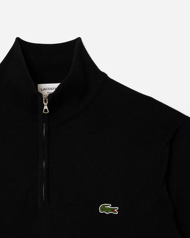 lacoste Half Zip Knit Black 1