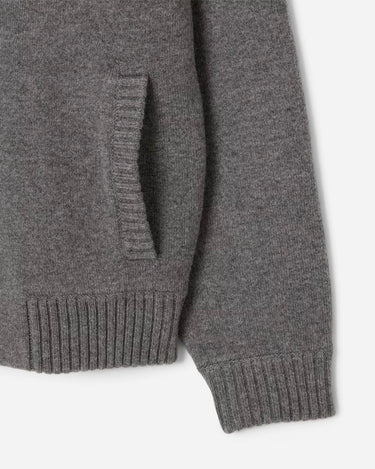 lacoste Merino Wool Bomber Jacket Grey 2