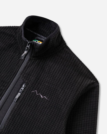 manastash Grid Fleece Zip Jacket Black