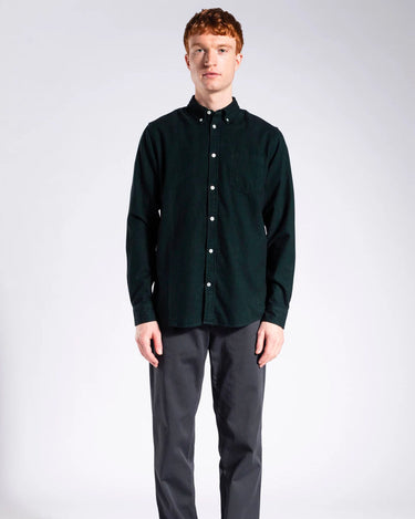 Anton Brushed Flannel Varsity Green