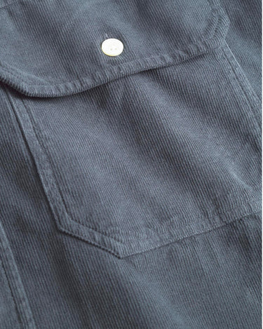 norse project Algot Relaxed Micro Cord Shirt Graphite
