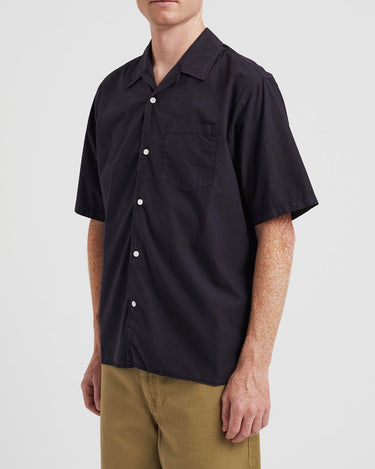norse project Carsten Cotton Tencel Shirt Dark Navy