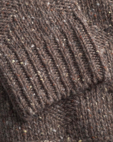 norse project Erik Donegal Diamond Jacket Seal Brown