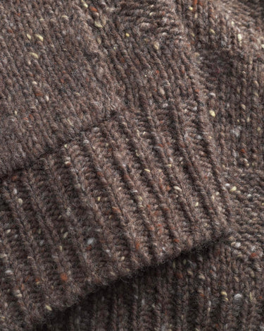 norse project Erik Donegal Diamond Jacket Seal Brown