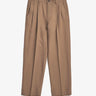 norse project relaxed Cotton Wool Pleated Trouser Oak