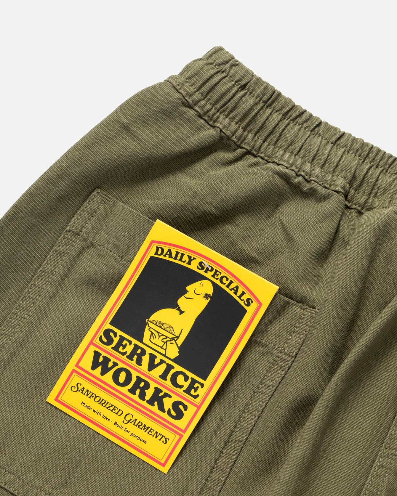 Canvas Chef Short Olive – Dela