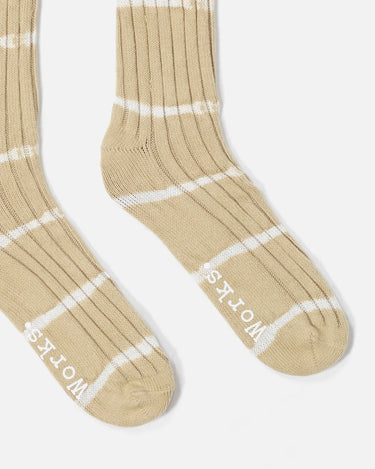 Tie Dye Sock Dark Sand