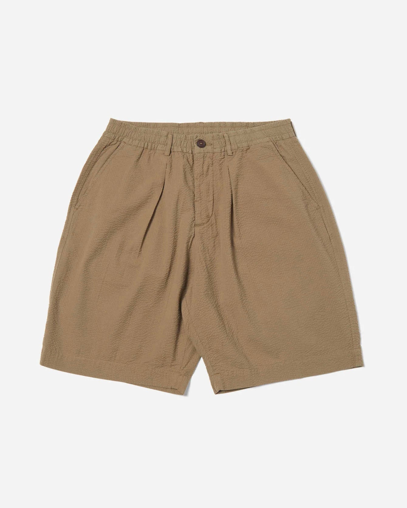 Pleated Track Short Olive