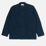 universal works Bakers Overshirt Navy Fine Cord