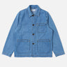 universal works Field Jacket 8oz Slub Denim Washed Indigo ref. 34707W