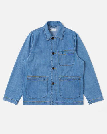 universal works Field Jacket 8oz Slub Denim Washed Indigo ref. 34707W