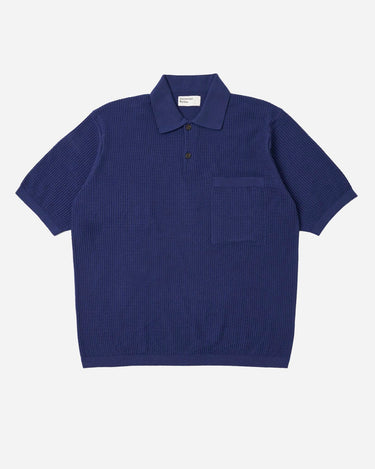 universal works SS Knit Polo Navy ref. 34452N