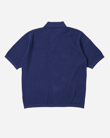 universal works SS Knit Polo Navy ref. 34452N