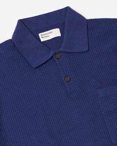 universal works SS Knit Polo Navy ref. 34452N