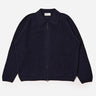 universal works Zip Cardigan Eco Wool Navy