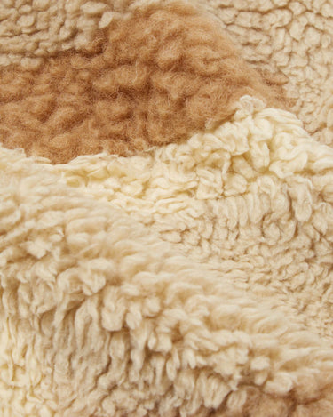 universal works Zip Gillet Patchwork Fleece Sand