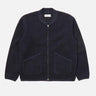 universal works zip bomber navy