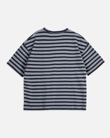 Triple Tee Shirt Stripe Multi Navy Blue